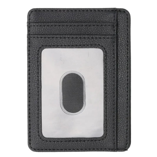 Étui Porte-cartes de Visite Anti-RFID Fin en Cuir pour Homme - Porte-Cartes de Crédit, Portefeuille de Voyage Minimaliste