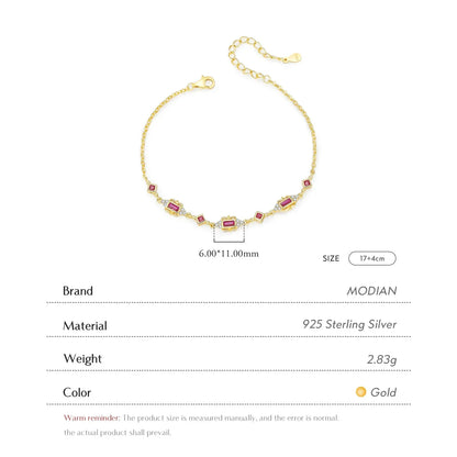 925 Sterling Silver Exquisite Retro Crown CZ Bracelets Gold Color Adjustable Link Chain Bracelets For Women Jewelry
