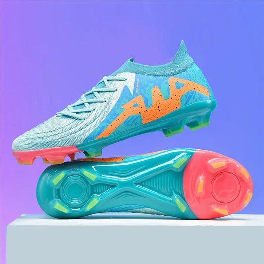New Men Soccer Shoes Adult Non-Slip Boys Adult Futsal Sport Football Boots Grass Cleats Indoor Ultralight Turf Comfortable