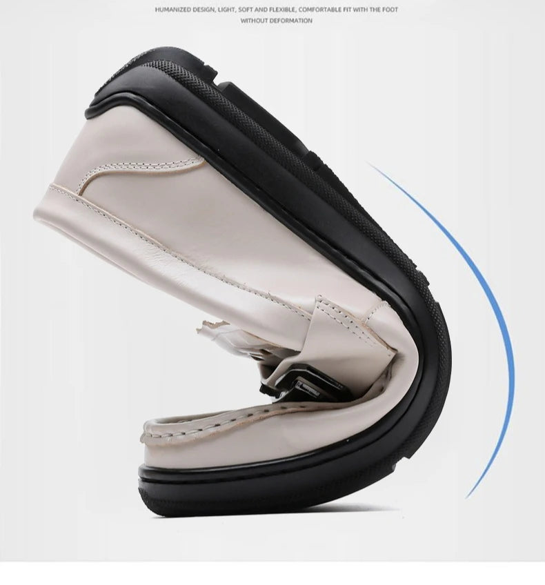 Soft Sole Loafers Shoes for Man Summer Autumn New Designer Leather Shoes Male Fashion Business Casual Luxury Shoe Man