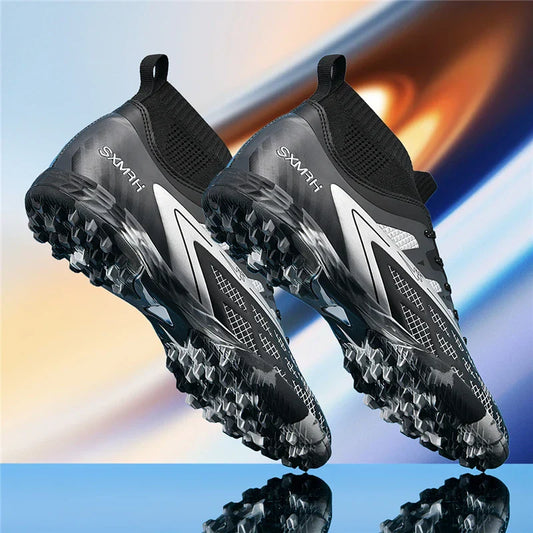 Double star youth football shoes, TF nail grip anti slip, unisex match training specific football shoes