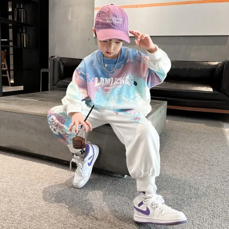 Sweatshirt Set Children's Clothing Boy Suit Costume 8 10 Year Old Clothes Boys Kids Junior Boys' Autumn Winter Child Sets Outfit