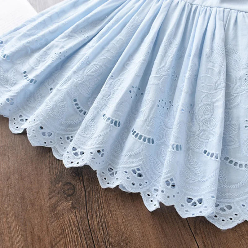 Bear Leader Girls Elegant Dresses 2025 New Summer Kids Party Costumes Girl Floral Princess Outfits Children Vestidos Clothing