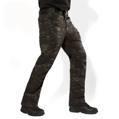IX9 City Tactical Cargo Pants Men Hiking   Hunting Pants Cotton Many Pockets Stretch Flexible Man Trousers XXXL