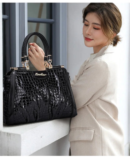 Hot Cow Skin Bag！ZOOLER Handmade Full Real Cow Leather Handbags Soft Skin Genuine Leather Bag Costly Women Fashion Bags #QS220