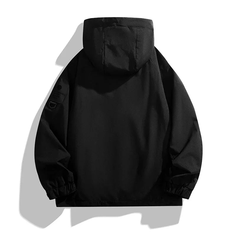 Men Women Waterproof Hiking Jacket Windproof Camping Windbreakers Oilproof Fishing Trekking Jacket Autumn Spring Sport Rain Coat