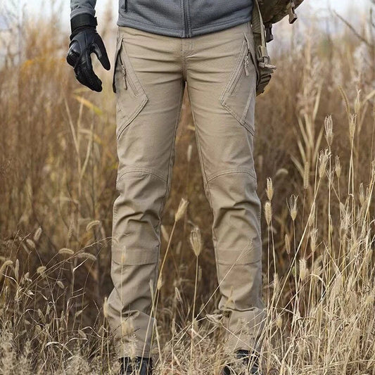 Stretch Canvas 97% Cotton 3% Spandex Tactical Pants For Men Climbing Hiking Trekking Cargo Pants Trousers