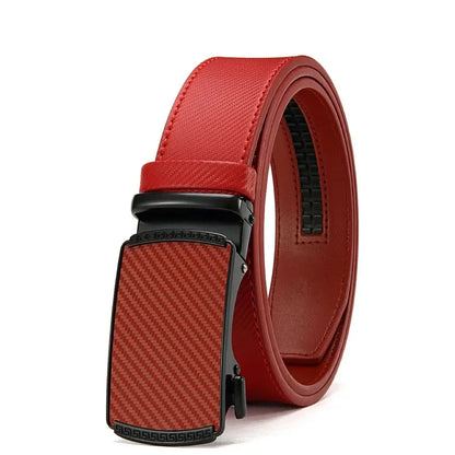 Men Belts High Quality Leather LONG Large Pin Buckle Metal Automatic Buckle High Quality Casual for Jeans Women Strap