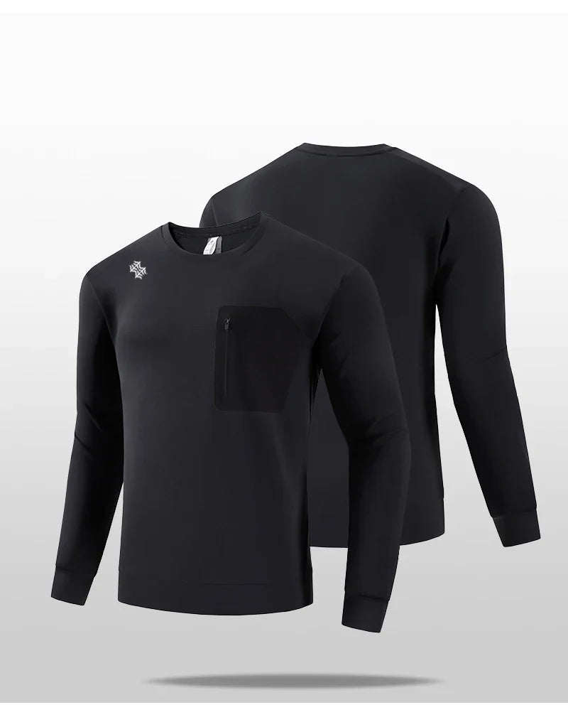 Men's High-Quality Outdoor Sports Long-Sleeved T-Shirt Autumn Winter Spring Leisure Running Leisure Tops