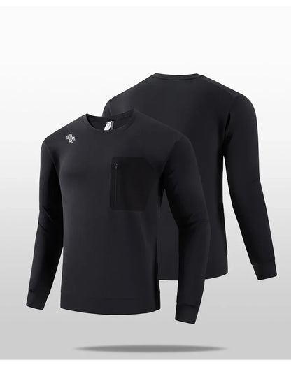 Men's High-Quality Outdoor Sports Long-Sleeved T-Shirt Autumn Winter Spring Leisure Running Leisure Tops