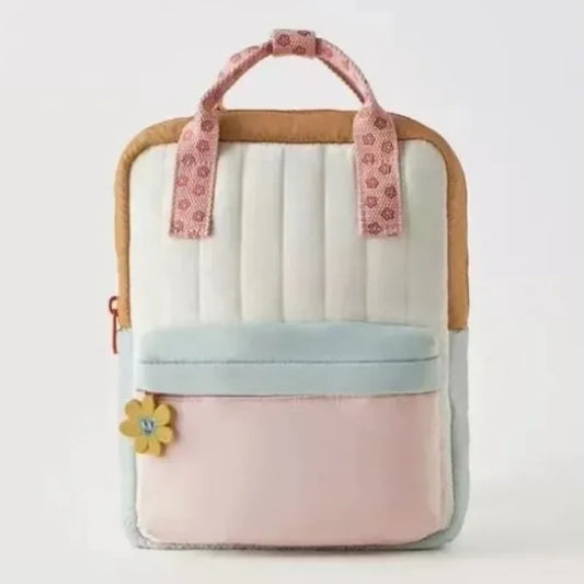 New Lightweight Children's Backpack Shopping Children's Cute Sunflower Pendant with Colorful Small School Bag