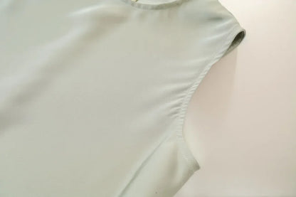 Summer Women Fashion Long Dress Elegance Soft Silk Satin Vest Dress Knitted Top Match Set Maxi Length Woman Chic Dress Set