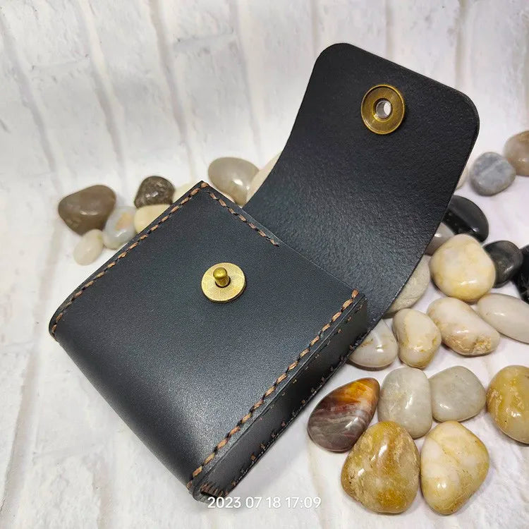 Multifunctional Key Holder Waist Bag Genuine Leather Car Key Case Folding Glasses Belt Pack Men Women 1652cg