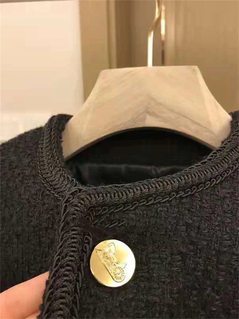 Women's Suit Coat 2025 Spring Autumn Temperament Versatile Ladies Woolen Blazer Jacket Casual Loose Lady Blazer Outerwear