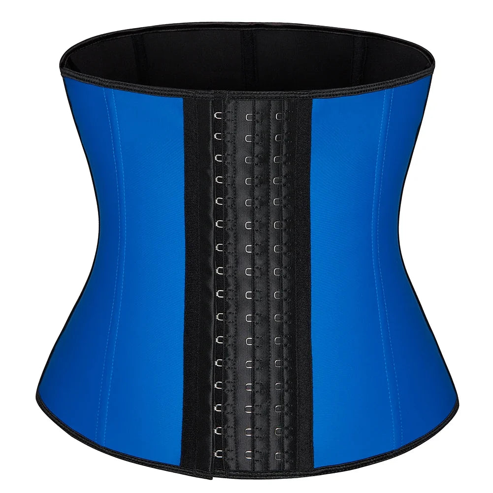 Waist Trainer corset Latex Women Plus Size Waist Cinchers Body Shaper Tummy Control  Fajas Colombianas with Hooks Slimming Belt