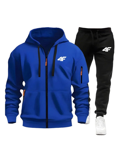 Sets for Men Two Piece Outdoors Mens Tracksuit Set Hot Sales Sportswear Man Sweatpants Hoodie Fashion Comfortable Casual Jogging