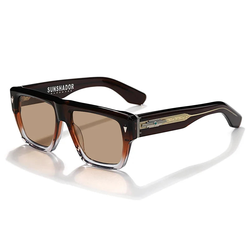 2026 High Quality Handmade Square Acetate UV Protection Men Sunglasses Prescription Myopic Retro Eyewear Men Women Reading Glass