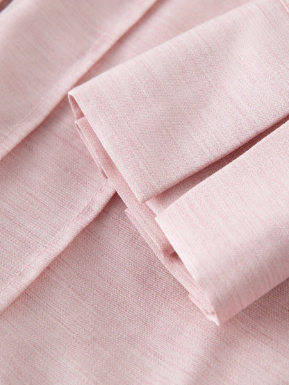 Women Long Sleeve Blouses V-Neck Women Pink Autumn Tops Striped Design Drop Shoulder Shirt Office Lady Blouse 24FS13299