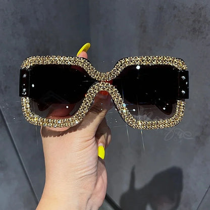 Oversized Sunglasses For Women Brand Designer Big Frame Punk Sun Glasses Female Eyewear Gafas De Sol Hombre