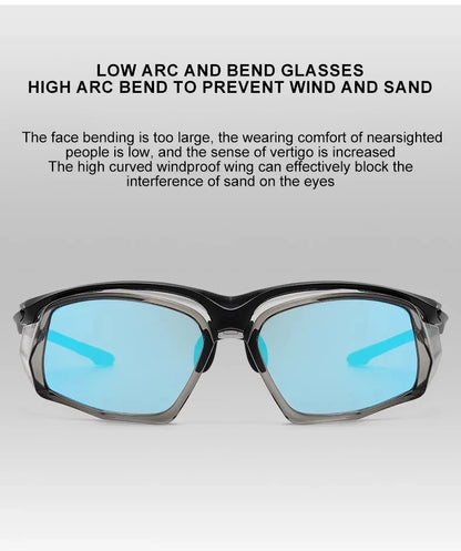 Sports Running Sunglasses Men Mountaineering Wind  Sand TR90 Polarized Sunglasses Safety Eyewear Customizable Prescription