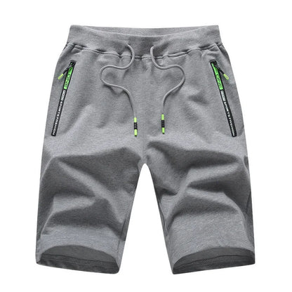 Men Summer Knit Cotton Knee Length Shorts Men Loose Sports Casual Pants Men Plus Size Breathable Lightweight Five Point Trousers