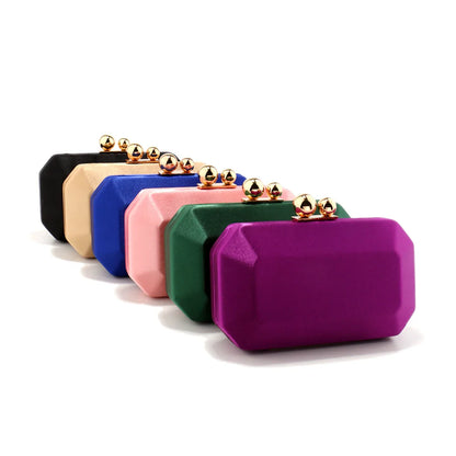 Golden Design Satin Luxury Women Evening Bags Small Flap Fashion Metal Elegant Glitter Clutch Bags For Wedding Partry Prom Dress