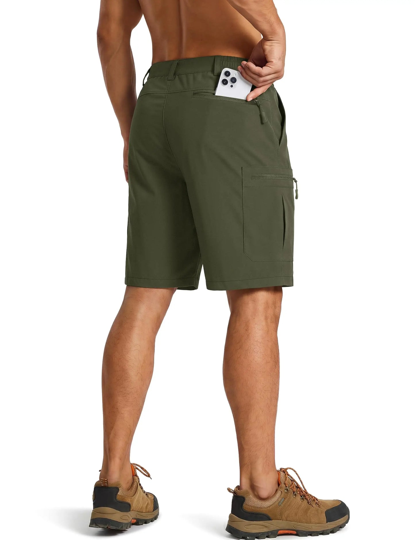 Men's Hiking Cargo Shorts 9" Quick Dry Lightweight Water Resistant Nylon Shorts Summer Casual Golf Work with 5 Pockets