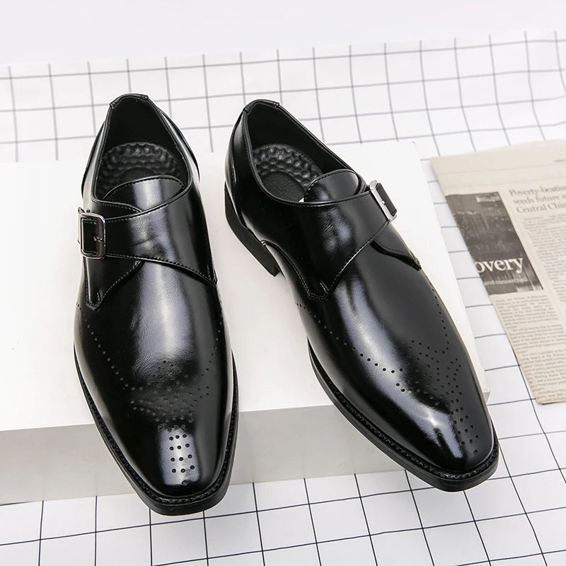 Leather Shoes For Man Loafers Casual Fashion Business Formal Shoes wedding Big Size Designer Shoes High Quality