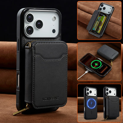 Detachable Magnetic Wallet Leather Phone Case for IPhone 17 Pro Max Air 16 Plus 15 14 13 12 11 Pro 16E Anti-Theft Brush Cover
