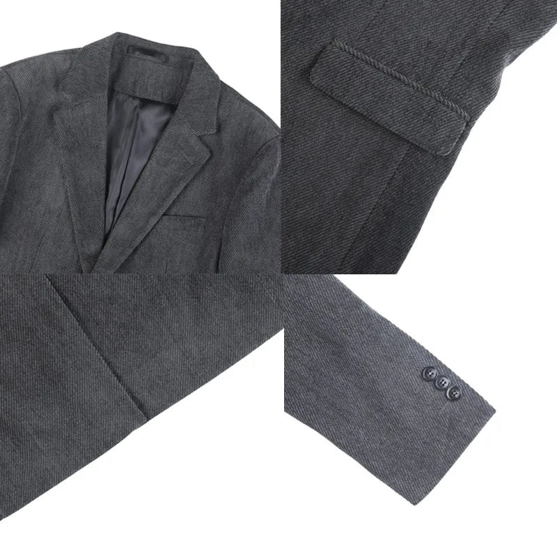 British Style Solid Color Slim Suit Jacket Men Fashion Casual Business Blazers Coats High Quality Social Wedding Elegant Jackets