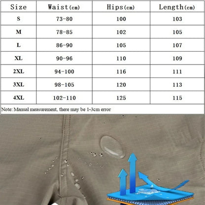 Summer Quick Dry Men Pants Thin Hunting Tactical Cargo Pants Multi-Pocket Loose Long Trousers Lightweight Hiking Work Pant
