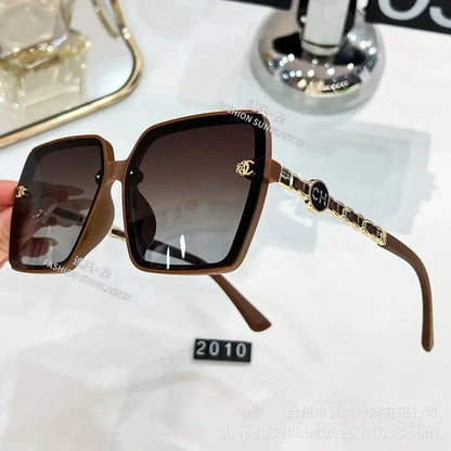 Ins 2025 Luxury Designer Polarized Sunglasses Women New Fashion Big Square Retro Sun Glasses Ladies Eyewears Gafas De Sol UV400