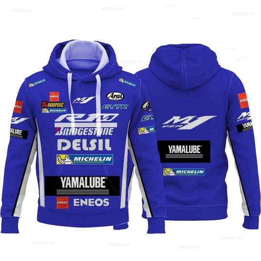 M1 Racing Suit Men's 3D Printed Motorcycle Hoodie, Suitable for Extreme Sports and Motorcycle Riding