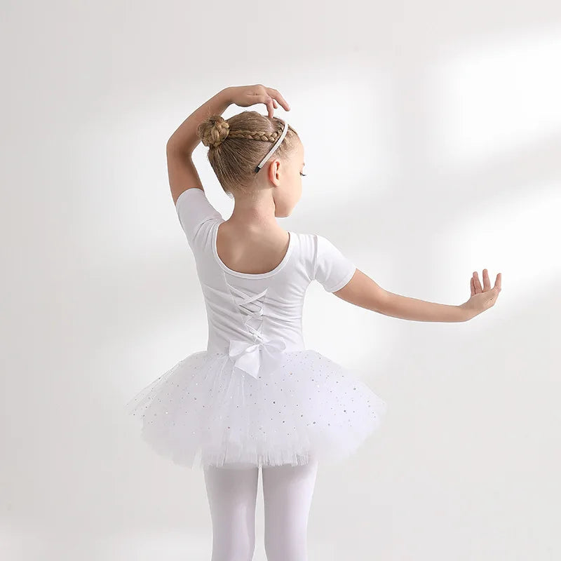 Children's Dance Costume Girl Dress Tutu Outfit Vestido Girls Clothes Ballet Leotard Robe Fille Summer Ballet Skirt Baby Dresses