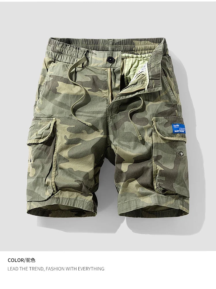 Sports Outdoor Casual Breathable Straight Leg 5 Inch Street Short Pants Men's New Summer Trend Brand Wide Loose Cargo Shorts