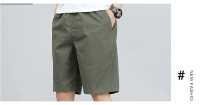 Mens Work Cargo Cotton Shorts Summer Casual Shorts Baggy Sports Gym Work Shorts Wide Leg