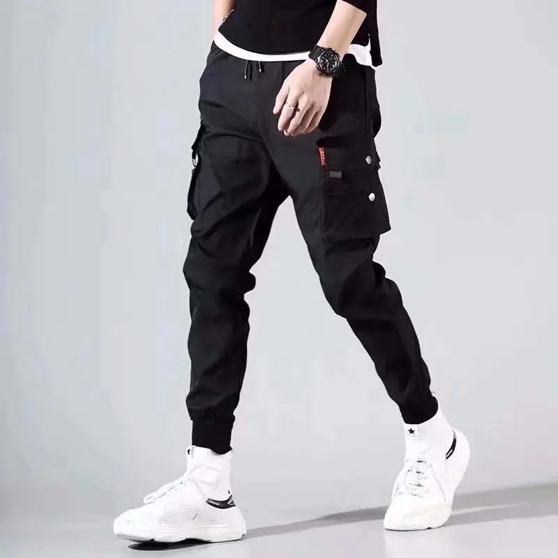 2025 New Men's Cargo Pants, Thin Trousers, Comfortable and Breathable, Outdoor Casual, Wearable, Running, Cycling, Multi-pocket