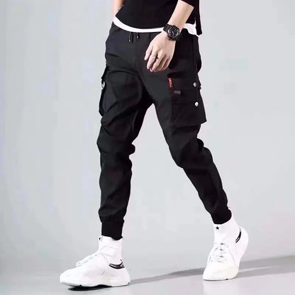 2025 New Men's Cargo Pants, Thin Trousers, Comfortable and Breathable, Outdoor Casual, Wearable, Running, Cycling, Multi-pocket