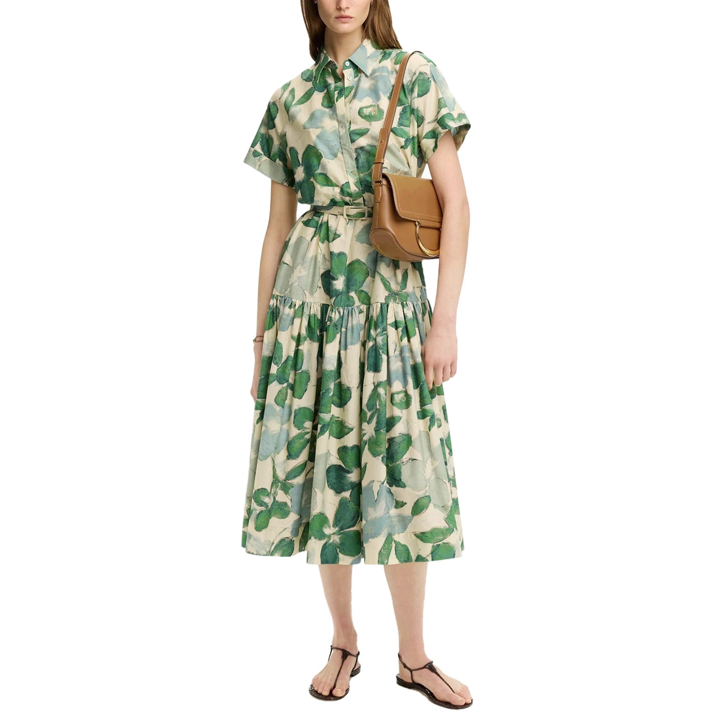 Women's Elegant Dress Hit Color Spliced Waist Cinching Elegant Dresses Women Pockets Midi Dress Office Lady Fashion