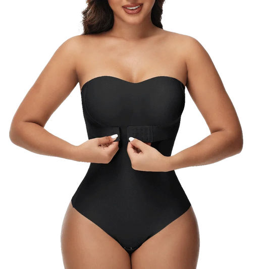 Strapless Thong Bodysuits 4XL Women Belly Control Full Body Shaper Push Up Breast Underwear Plus Size Women's Clothing