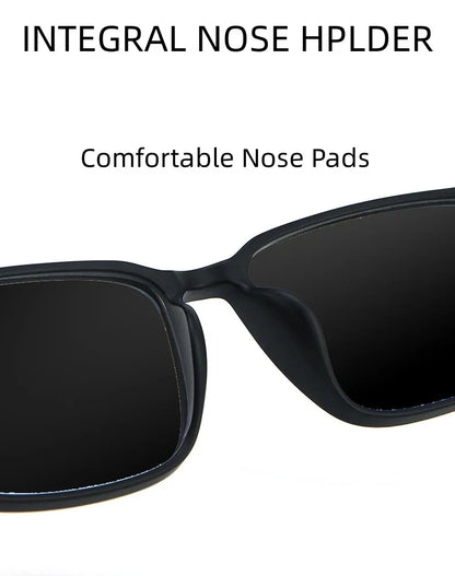 High Quality Square Frame TR90 Pure Titanium Myopia Sunglasses for Men Woman UV400 Sunshade Driving Fishing Sunglasses