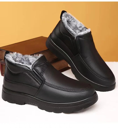 Boots men's snow outdoor  shoes men's winter boots hiking ankle boots waterproof  shoes work  2025
