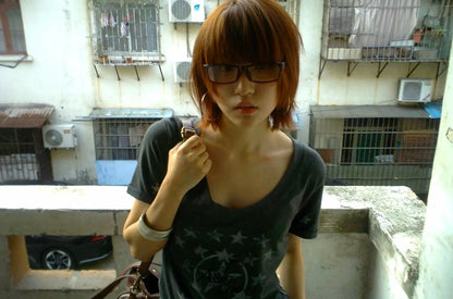 Karrram Japanese Y2k Letter Print T-shirt Trashy 2000s Style V-neck T Shirt Vintage Harajuku Short Sleeve Tee Shirt Grunge 90s