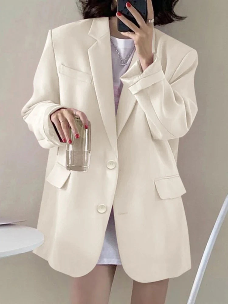 New Woman Spring Summer Solid Color Suit Jacket Women Korean Fashion Casual Comfortable Suit Woman Clothing Outerwears