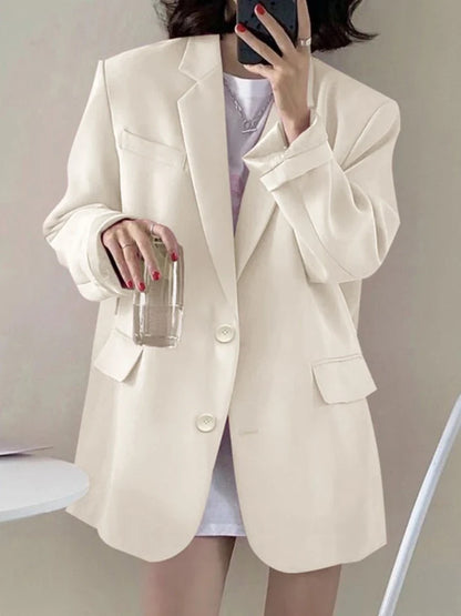 New Woman Spring Summer Solid Color Suit Jacket Women Korean Fashion Casual Comfortable Suit Woman Clothing Outerwears