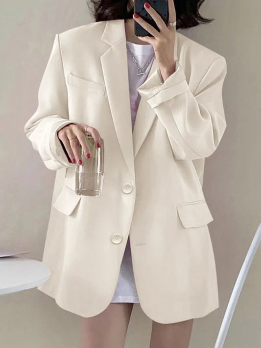 New Woman Spring Summer Solid Color Suit Jacket Women Korean Fashion Casual Comfortable Suit Woman Clothing Outerwears