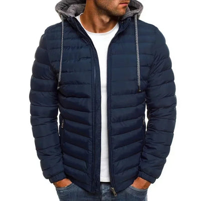Outdoor Leisure Sportswear for the Autumn and Winter of 2025. Fashionable, Simple and Classic Hooded Warm Zipper Jacket.