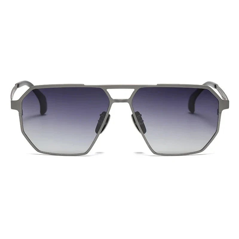 2026 New Fashion Pure Titanium Frame Polarized Sunglasses Men Luxury Glasse Frame  Retro Square