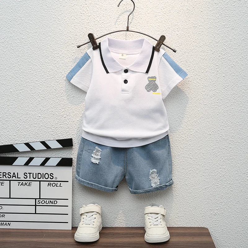 New Summer Fashion Baby Clothes Suit Children Boys Girls T-Shirt Shorts 2Pcs/Sets Toddler Casual Costume Infant Kids Tracksuits