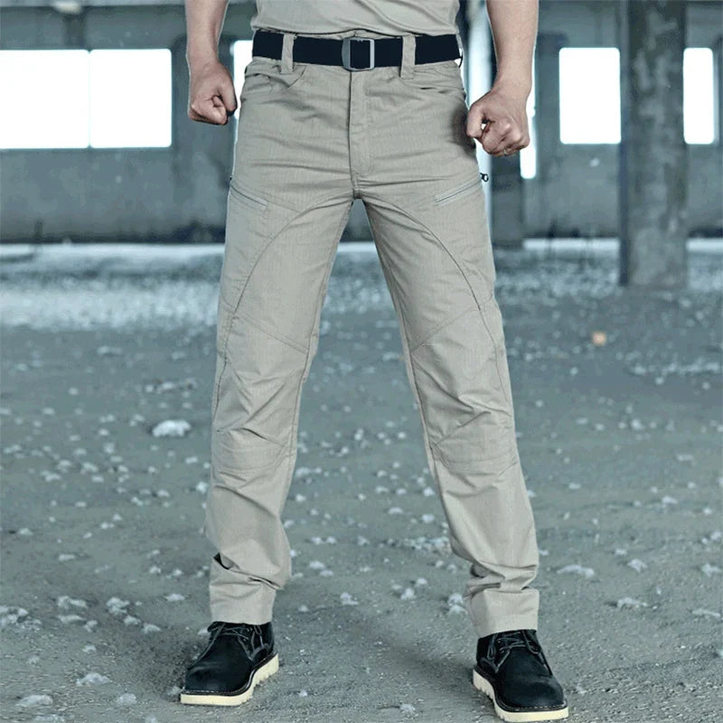 Military Tactical Casual Pants Waterproof Cargo Mens Trousers Multi-Pocket Pants Outdoor Male Hiking Wear-resisting Trousers